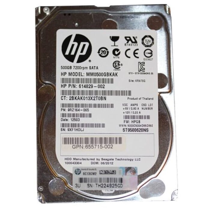 510poHoIMAL._UF894,1000_QL80_ HP HDD 2.5" 500GB 7200 rpm MM0500GBKAK - imagine 1