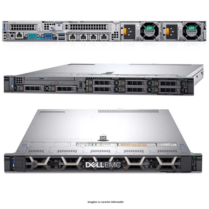Server Dell PowerEdge R640, 8 Bay 2.5 inch, 2 x Intel Xeon 8 Core Silver 4110 2.10GHz, RAM DDR4, Perc H730 1GB, 2 x 750W - imagine 3