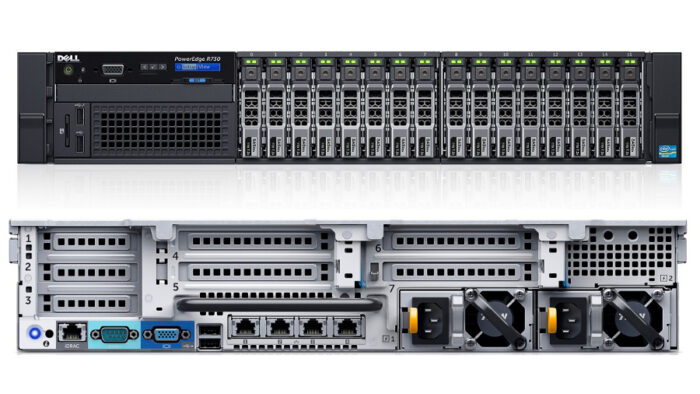 Server Dell PowerEdge R730, 16 Bay 2.5 inch, 2 x Intel Xeon 8 Core E5-2660 v3 2.6 GHz, RAM DDR4, Perc H730 1GB, 2 x 750W - imagine 3