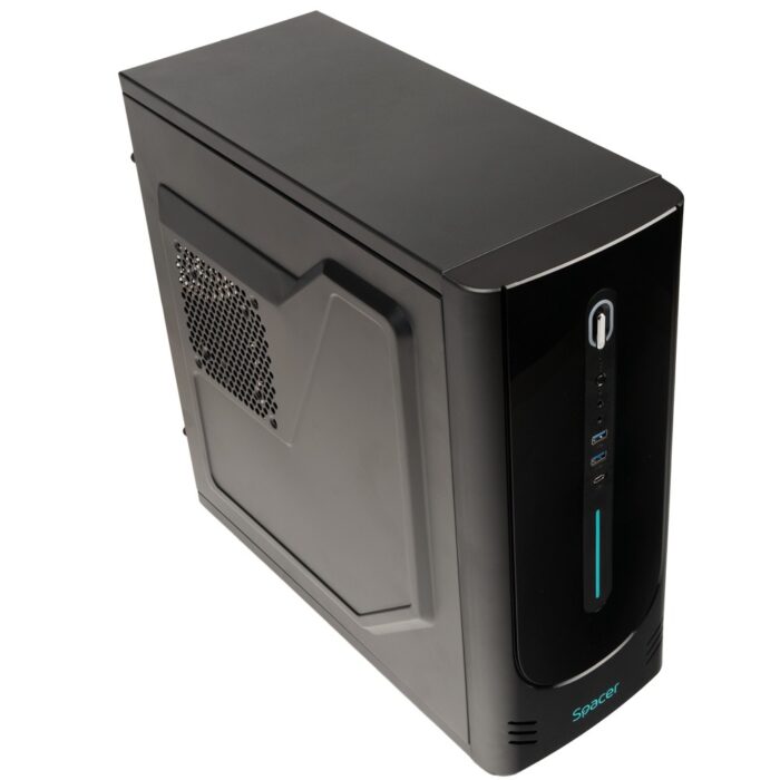 Unitate PC desktop, MaxiPower477, Intel Core I7, 3.40 Ghz, RAM 8GB DDR3, 512SSD, Nou, Black-D, Windows - imagine 1
