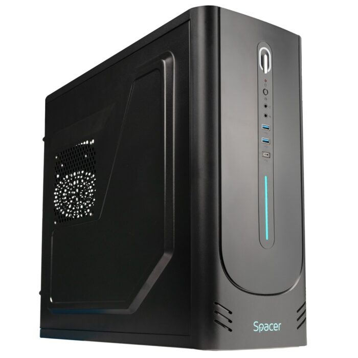 Unitate PC desktop, MaxiPower457, Intel Core I5, 3.20 Ghz, RAM 8GB DDR3, 256SSD, Nou, Black-D, Windows - imagine 1