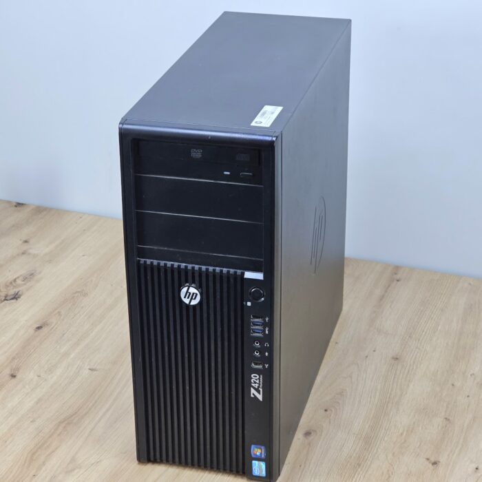 Unitate PC Second Hand, HP Z420 TOWER Workstation, Procesor XEON E5 1620 V2, Memorie RAM 8 GB, SSD 256 GB NOU, Windows 10 Pro, Placa video Nvidia NVS310, DVD-ROM - imagine 3