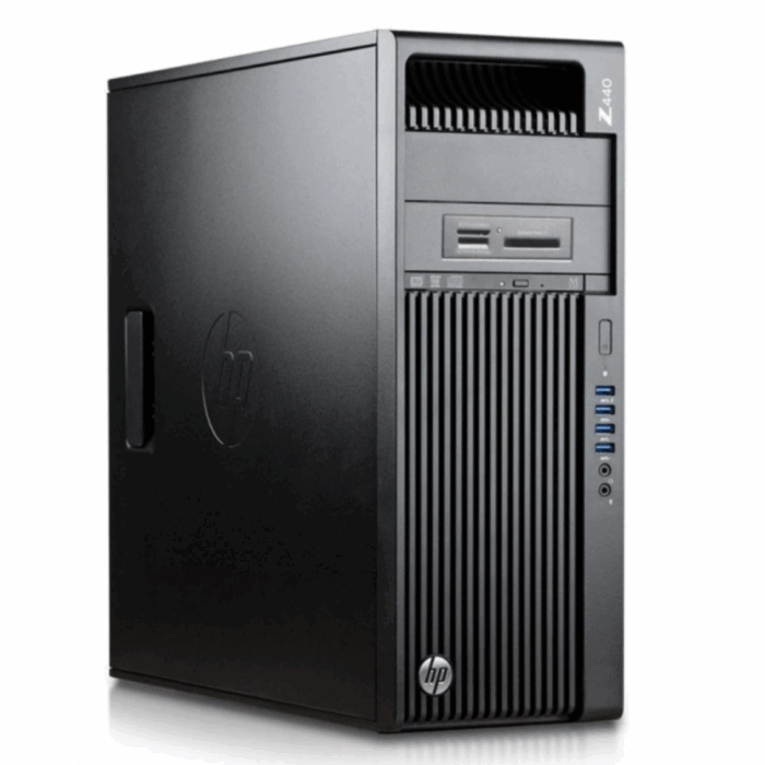 Unitate PC Refurbished, HP Z440 WORKSTATION TOWER, Procesor XEON E5 1650 V3, Memorie RAM 16 GB, SSD 256 GB, Windows 10 Pro, Placa video Nvidia Geforce GT 710, DVD/RW - imagine 2