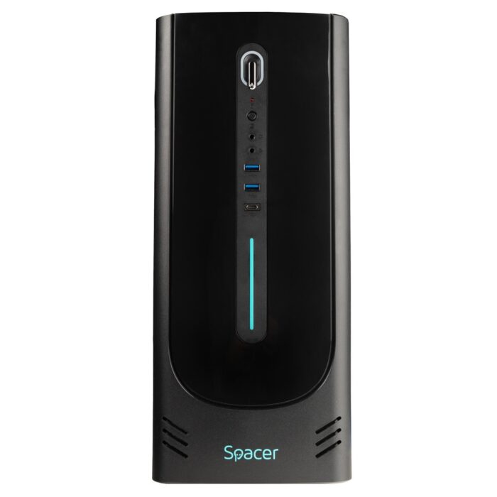 Unitate PC desktop, MaxiPower670, Intel Core I7 Generatia A 6-A, RAM 8 GB DDR4, 1TB SSD 2.5, Nou, Black, Windows - imagine 2