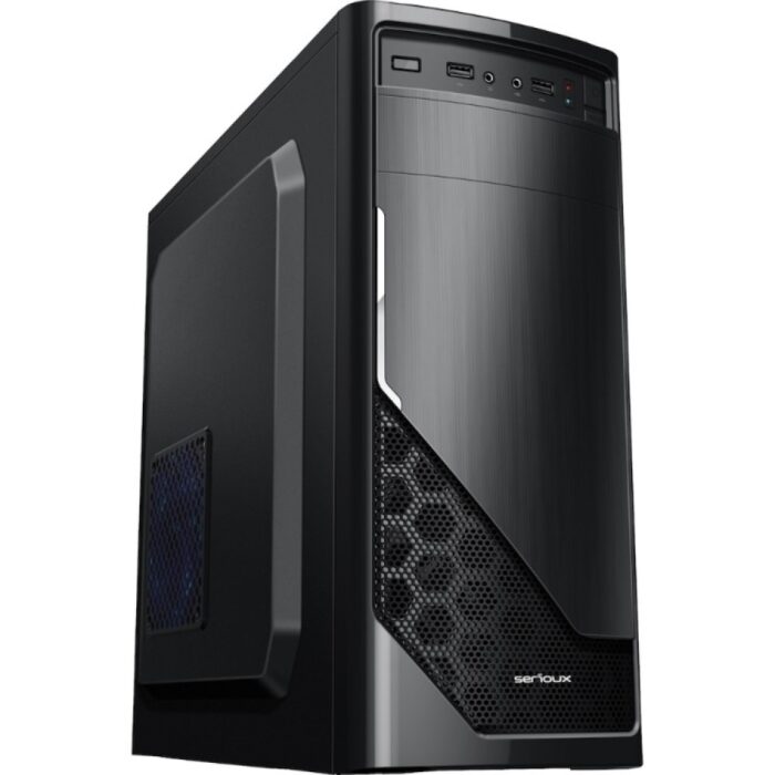 Unitate PC desktop, MaxiPower457, Intel Core I5, 3.20 Ghz, RAM 8GB DDR3, 256SSD, Nou, Black-D, Windows - imagine 3
