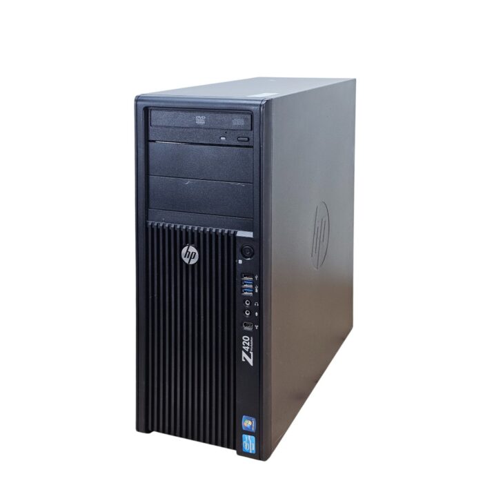 Unitate PC Second Hand Unitate PC Second Hand, HP Z420 TOWER Workstation, Procesor XEON E5 1620, Memorie RAM 8 GB, SSD 128 GB NOU, Placa video Nvidia NVS 310, DVD-ROM - imagine 1