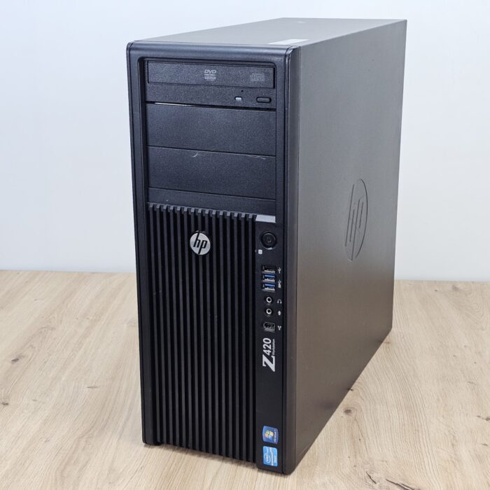 Unitate PC Second Hand, HP Z420 TOWER Workstation, Procesor XEON E5 1620, Memorie RAM 8 GB, SSD 128 GB NOU, Placa video Nvidia NVS 310, DVD-ROM - imagine 2