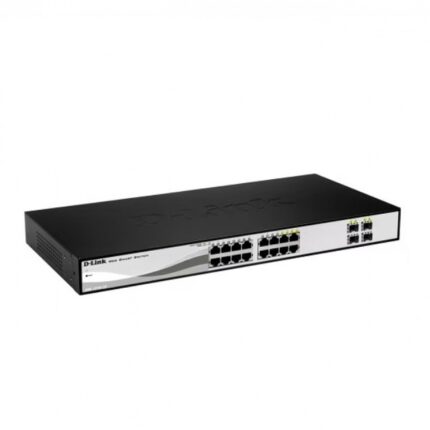 Switch Smart Managed Refurbished D-Link DGS-1210-16, 16 Porturi Gigabit 10/100/1000 Mbps, 4 Porturi SFP