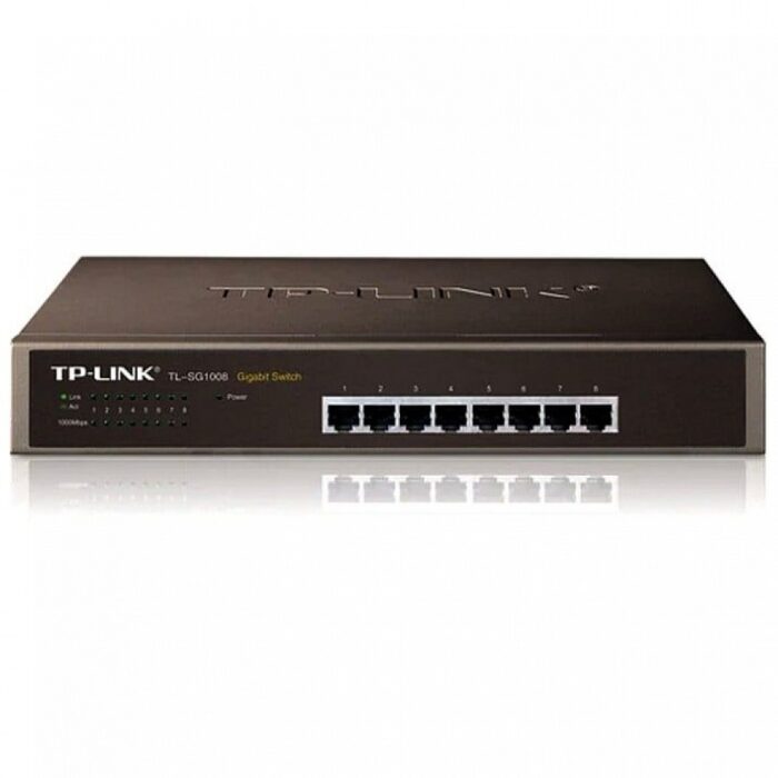 Switch Refurbished TP-Link TL-SG1008, 8 Porturi Gigabit 10/100/1000 Mbps - imagine 2