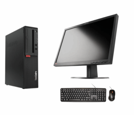 Lenovo M720S SFF, Procesor i7-9700, 8 GB DDR4, SSD 256 GB, Windows 11 Pro, Calculator Refurbished + Monitor 24” Full HD