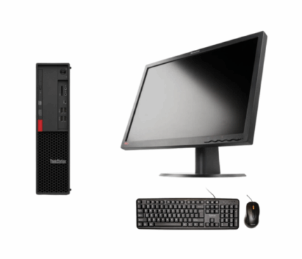 Lenovo P330 SFF, Procesor i5-8600T, 8 GB DDR4, SSD 128 GB, Windows 11 Pro, Calculator Refurbished + Monitor 24” Full HD