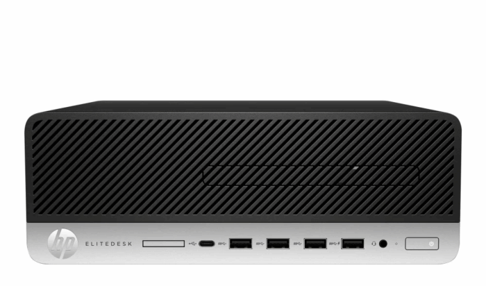 G4 Calculator Refurbished HP 705G4 SFF AMD PRO A10-9700, 8 GB DDR4, SSD 2.5 128 GB, Windows 11 Pro - imagine 1