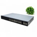 Switch Refurbished, Cisco SG200-26 Gigabit 24 x 10/100/1000 BASE-T 2 x SFP Combo, Stare Buna - imagine 2