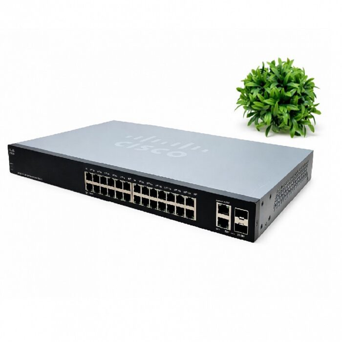 Switch Refurbished, Cisco SG200-26 Gigabit 24 x 10/100/1000 BASE-T 2 x SFP Combo, Stare Buna - imagine 2